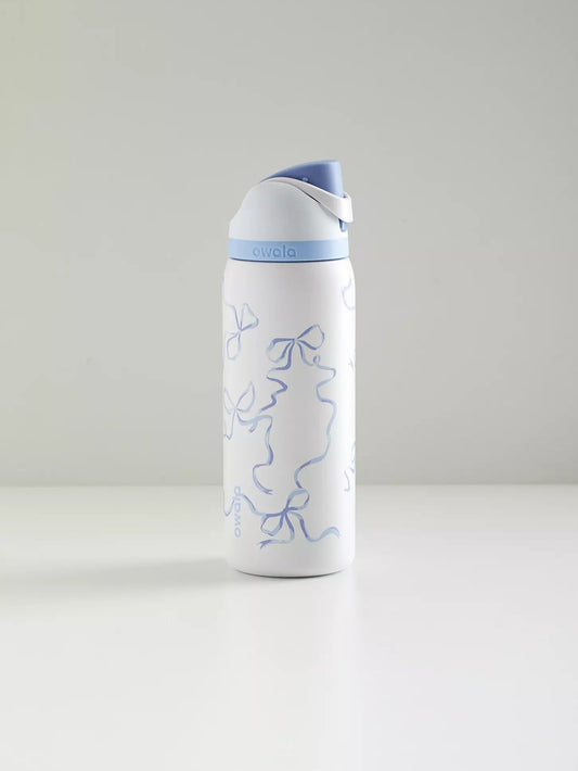 Chic Bow Print Water Bottle by Freesip