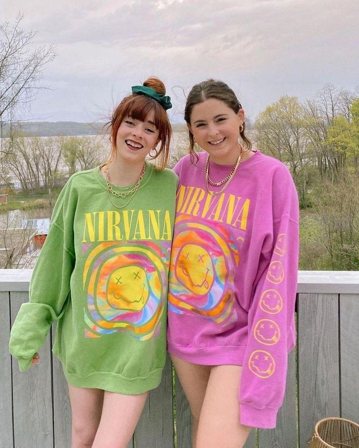 Nirvana Retro Smiley Face Sweatshirt – Embrace the Vibe!